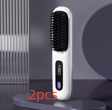 Hair Comb Hot Air Brush 2 In 1 Straight