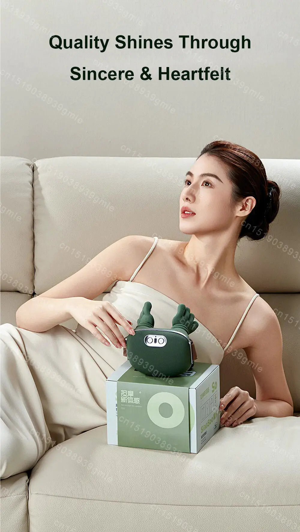 Bionic Neck Shoulder Massager Heated Back Massagers Electric Kneading Muscles Massage Pillow