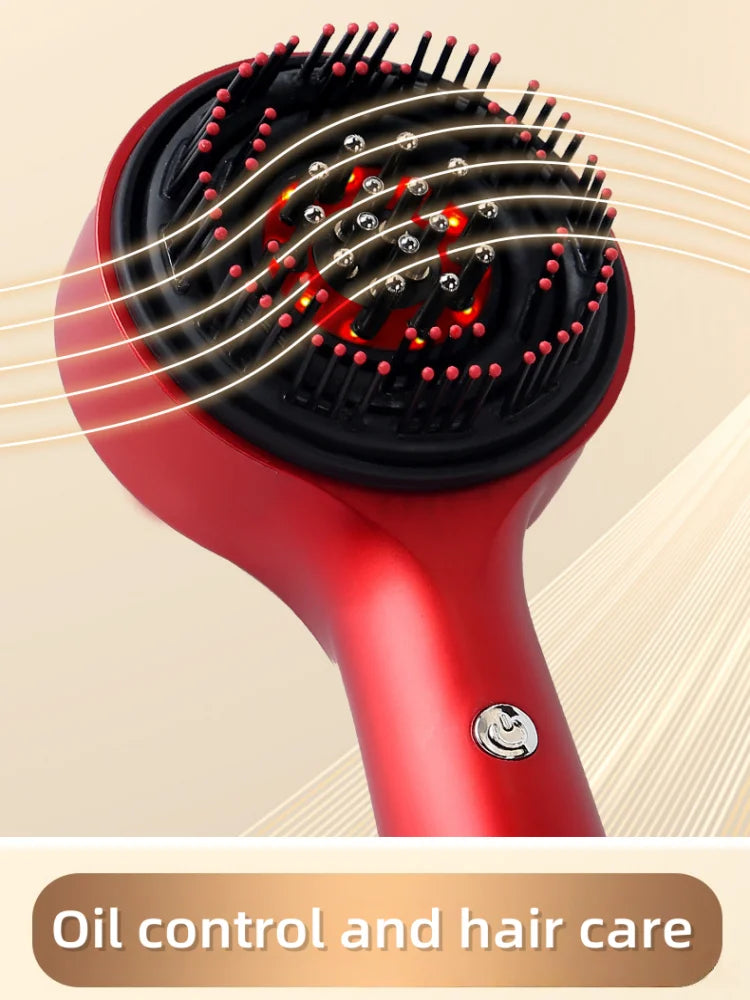 Women’s Red Light Power Generation Comb Hair Scalp Massage Styling Tool Electric Introduction Scalp Detection Easy Use