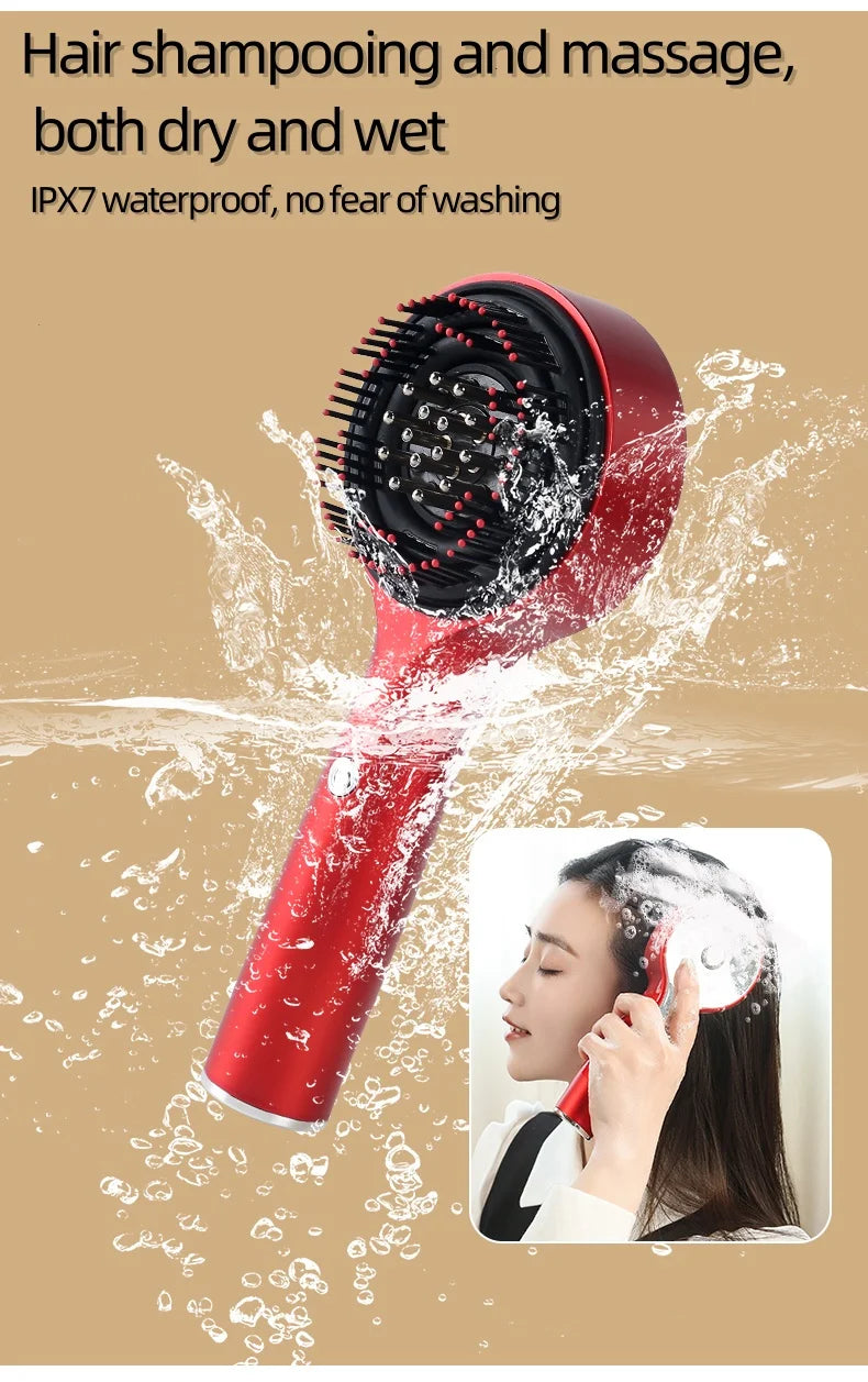 Women’s Red Light Power Generation Comb Hair Scalp Massage Styling Tool Electric Introduction Scalp Detection Easy Use