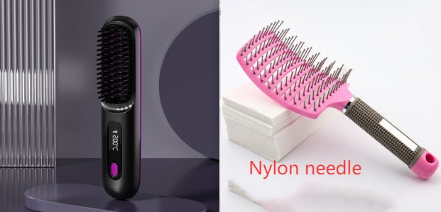 Hair Comb Hot Air Brush 2 In 1 Straight