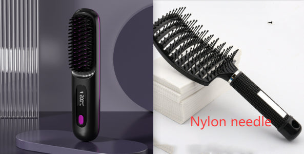 Hair Comb Hot Air Brush 2 In 1 Straight